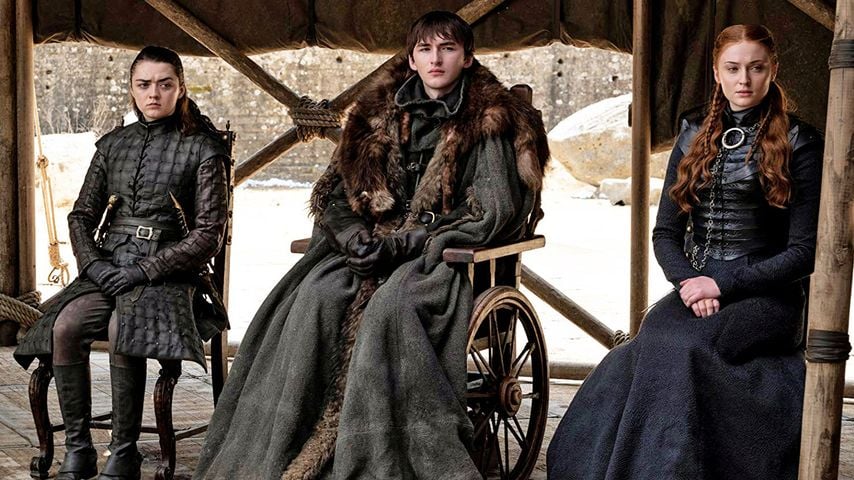 Maisie Williams, Isaac Hempstead-Wright und Sophie Turner in "Game of Thrones"