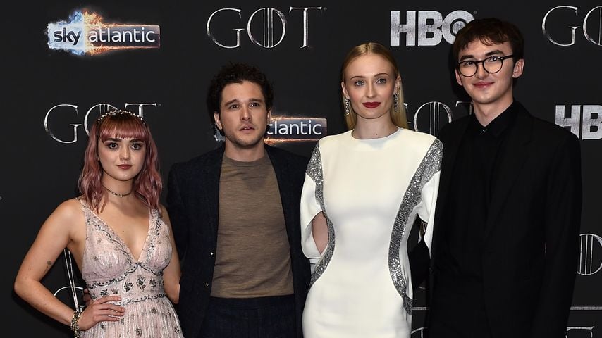 Maisie Williams, Kit Harington, Sophie Turner und Isaac Hempstead-Wright