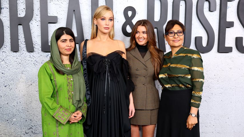 Malala Yousafzai, Jennifer Lawrence, Justine Ciarrocchi und Sahra Mani, November 2024