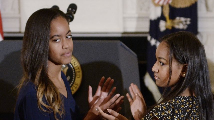 Malia und Sasha Obama im Januar 2017 im Weißen Haus