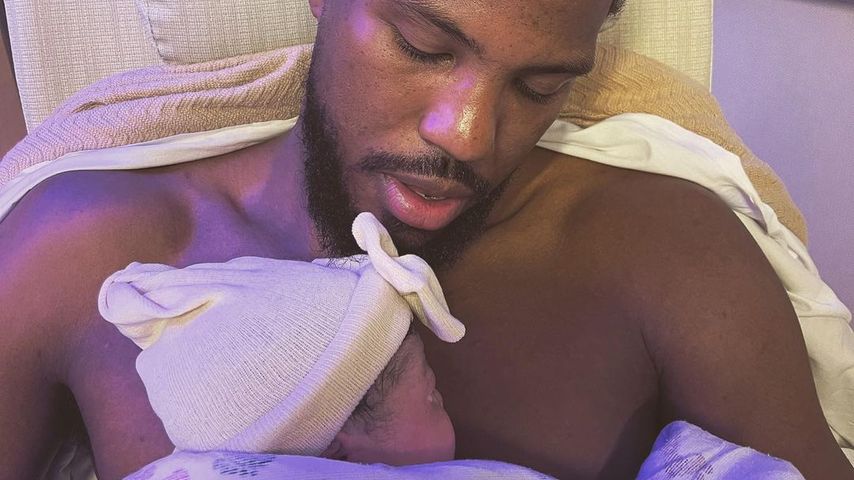 Malik Beasley und seine Tochter Mia, November 2022