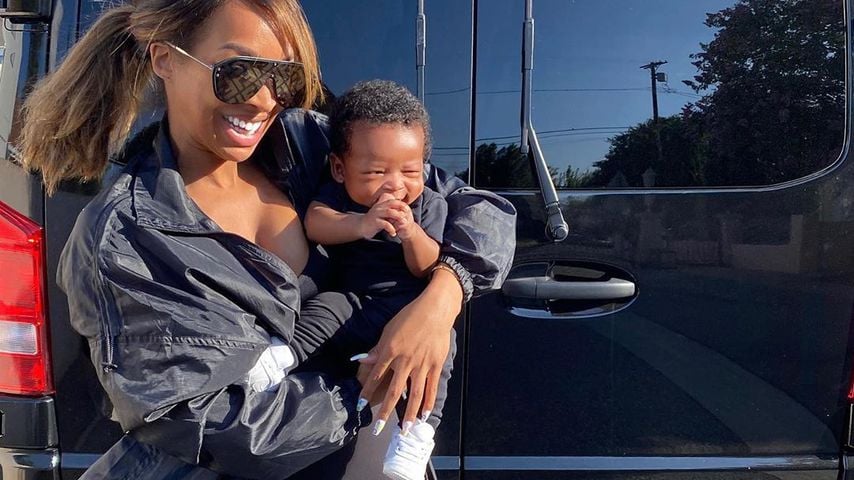 Malika Haqq und ihr Sohn im Juni 2020