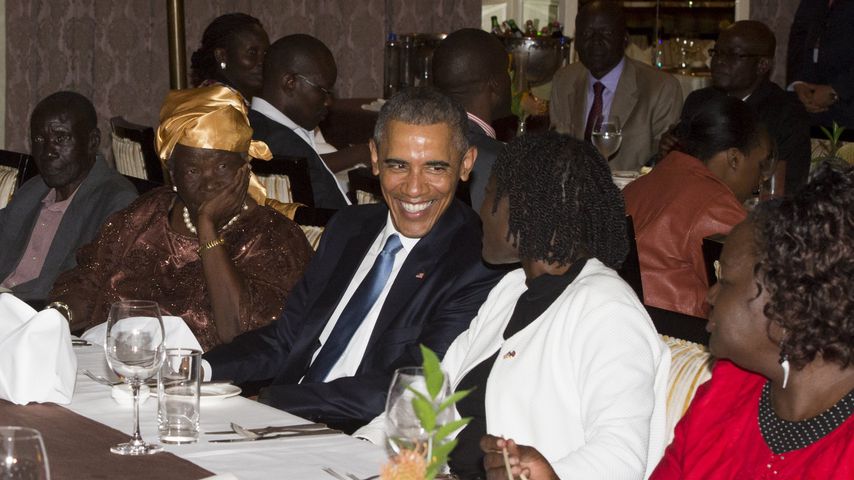 Mama Sarah, Barack Obama und seine Halbschwester Auma