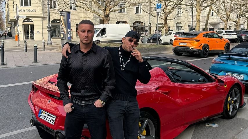 Sein Manager Drilon Cocaj und Capital Bra, März 2026