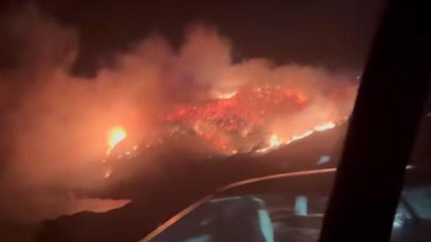 Mandy Capristos Aufnahme vom Feuer in Südafrika