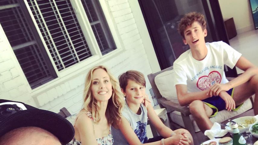 Manu Boyer, Kim Raver und ihre zwei Söhne