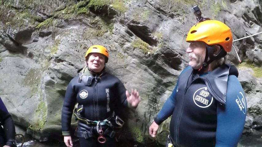 Trotz Todesangst: Manuela Reimann wagt riskanten freien Fall