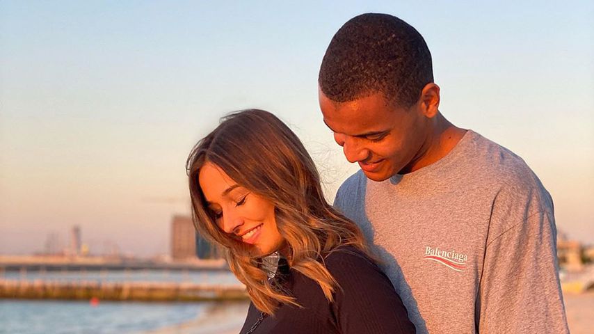 Manuel Akanji und seine Frau Melanie im Dezember 2019
