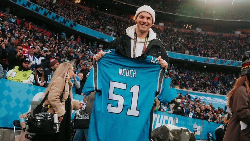 Manuel Neuer beim NFL-Spiel in München, November 2024