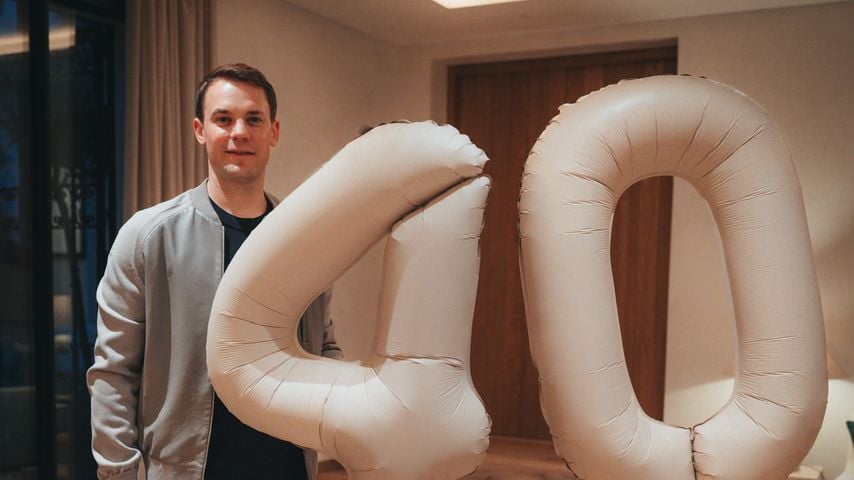 Manuel Neuer genoss seinen 40. Geburtstag mit den Liebsten