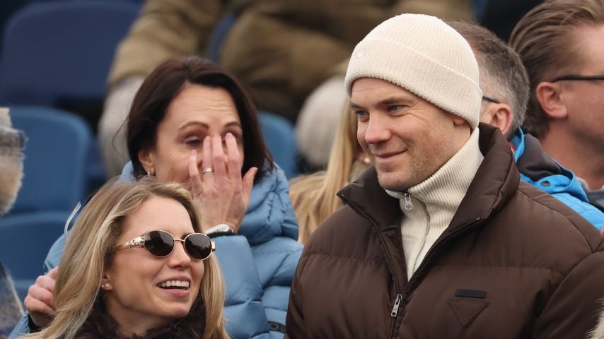 Manuel Neuer und Anika Meuer beim Slalom des Audi FIS Ski-Weltcups in Kitzbühel