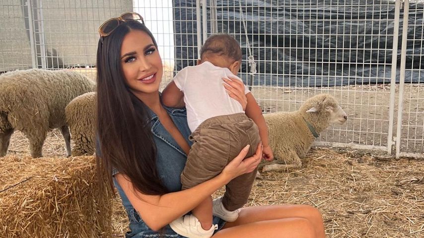 Maralee Nichols mit ihrem Sohn Theo