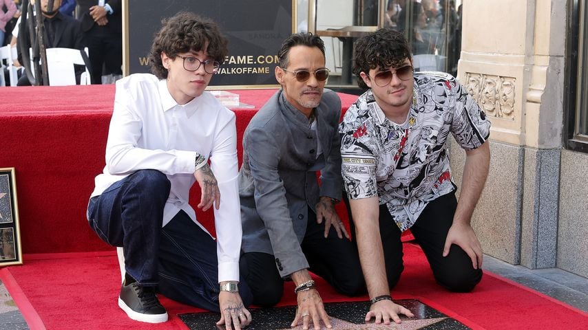Marc Anthony mit seinen Söhnen