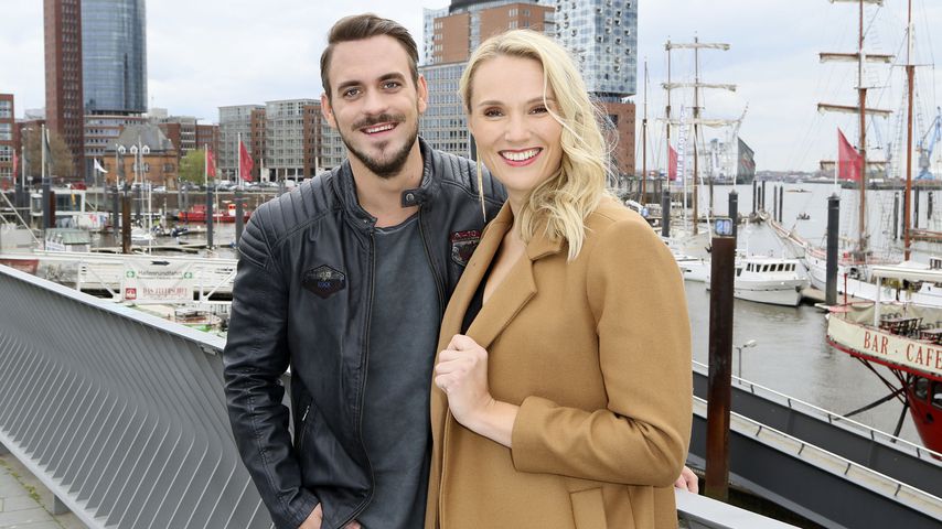 Marc Barthel und Anna Hofbauer im April 2019 bei einem Foto-Shooting in Hamburg