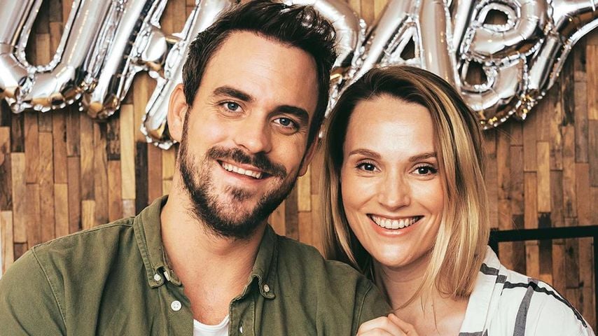 Marc Barthel und Anna Hofbauer mit Baby Leo