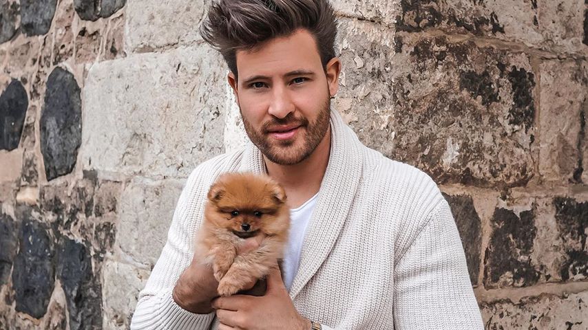 Marc Eggers mit seinem neuen Hund