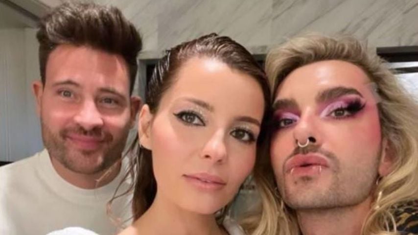 Marc Eggers, Sara Alviti und Bill Kaulitz, 2023