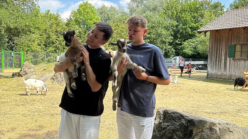 Marco Strecker und sein Freund Tobias