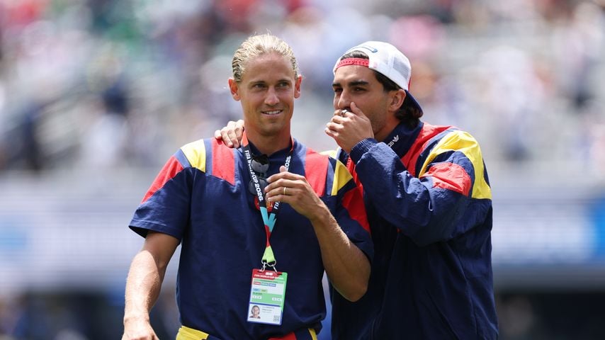 Marcos Llorente und Ferran Torres vor dem WM-Finale in East Rutherford, Juli 2026