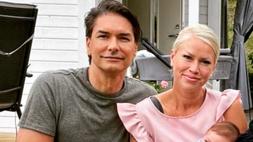 Marcus Schenkenberg mit seinem Baby und dessen Mutter