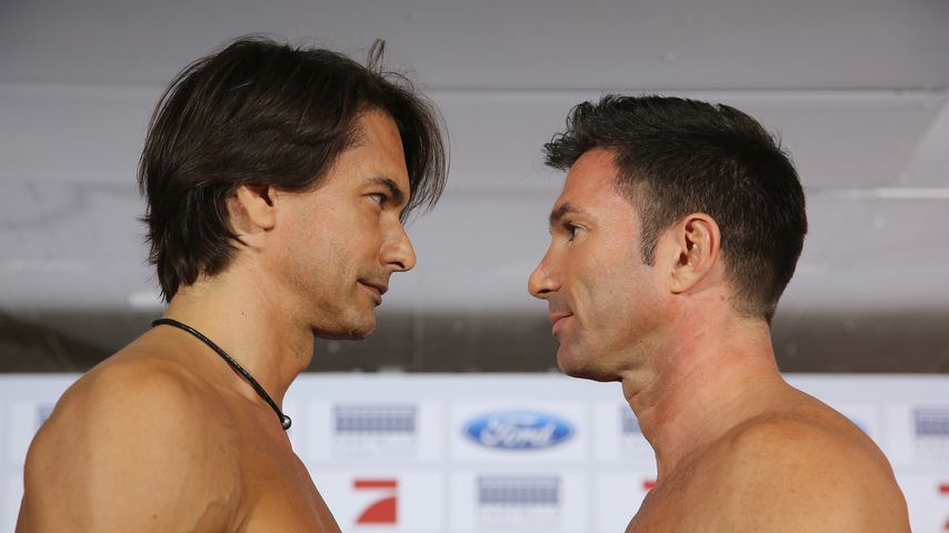 Marcus Schenkenberg und Lucas Cordalis vor dem Promi-Boxen 2014
