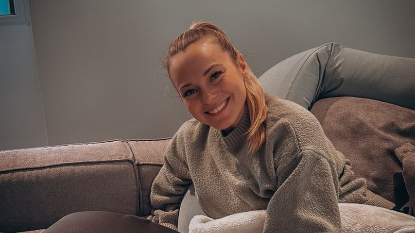 Mareike Schneider mit ihrem Baby