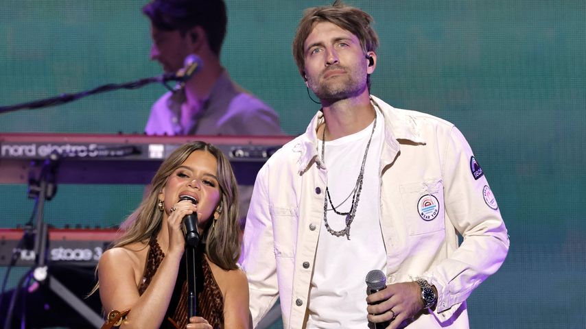 Maren Morris und Ryan Hurd schauen neutral