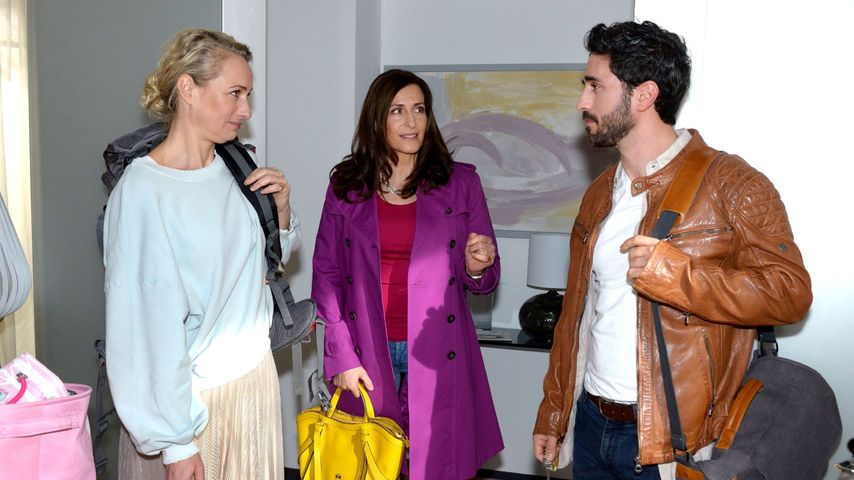 Maren Seefeld (Eva Maria Rodekirchen), Katrin Flemming (Ulrike Frank) und Tobias Evers (Jan Kittmann