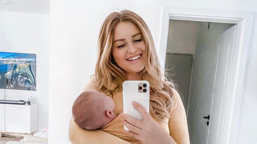 Süße Grinsebacke! Maren Wolf teilt neues Foto von Baby Lyan