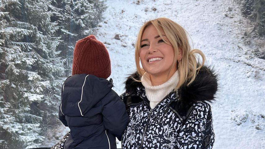 Maren Wolf und ihr Sohn Lyan im Februar 2022