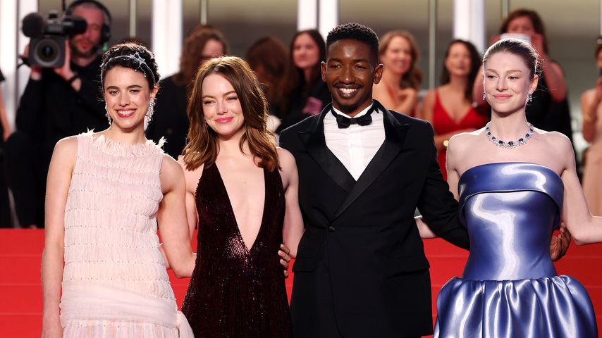 Margaret Qualley, Emma Stone, Mamoudou Athie und Hunter Schafer in Cannes