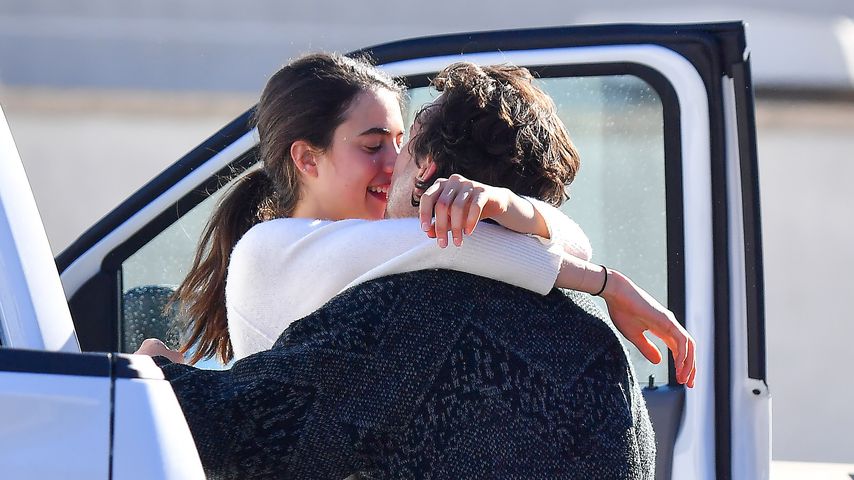 Margaret Qualley und Shia LaBeouf im Dezember 2020