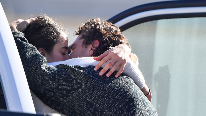 Margaret Qualley und Shia LaBeouf im Dezember 2020