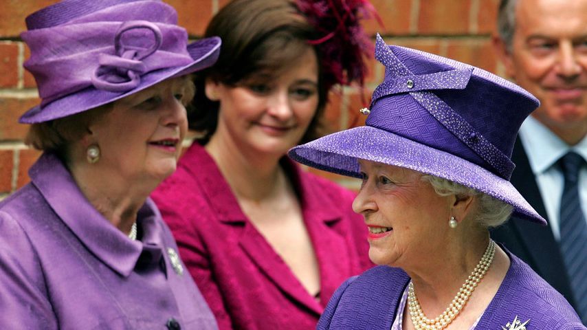 Margaret Thatcher und Queen Elizabeth II. im Juni 2007 in Berkshire
