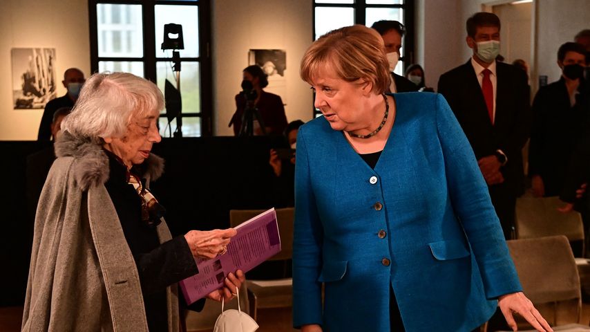 Margot Friedländer und Angela Merkel im September 2021