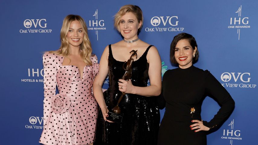 Margot Robbie, Greta Gerwig, America Ferrera im Januar 2024