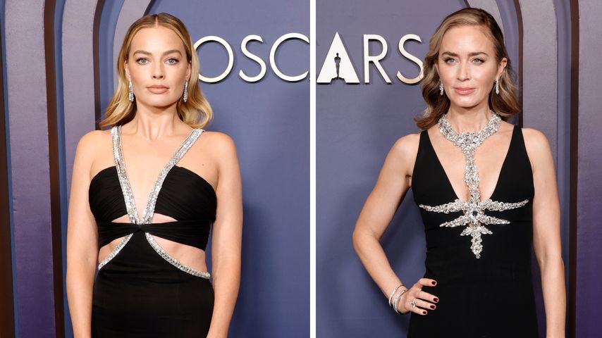 Ups! Margot Robbie und Emily Blunt tragen ähnliche Looks
