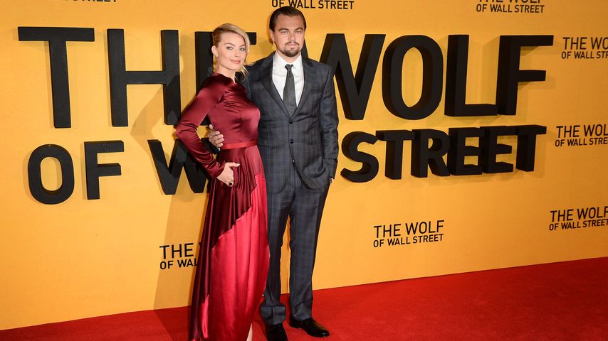 Margot Robbie und Leonardo DiCaprio im Januar 2014
