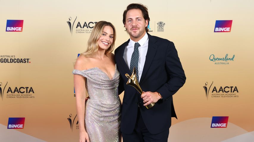 Margot Robbie und Tom Ackerley im Februar 2024