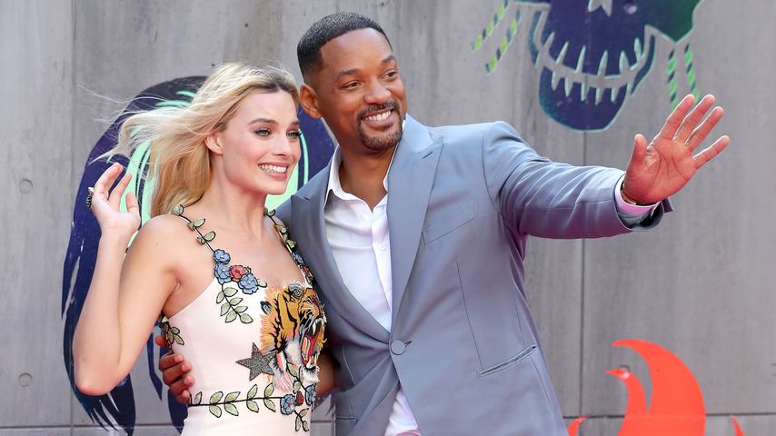 Margot Robbie und Will Smith bei der "Suicide Squad"-Premiere 2016