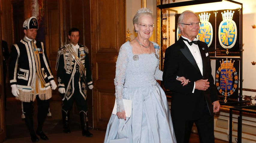 Königin Margrethe von Dänemark und König Carl Gustaf von Schweden