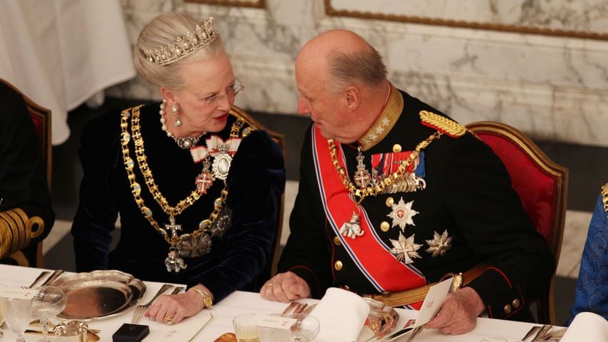 Gala-Dinner in Kopenhagen: Margrethe II. und Harald V. feiern 40 Jahre Thronjubiläum von Margrethe II.