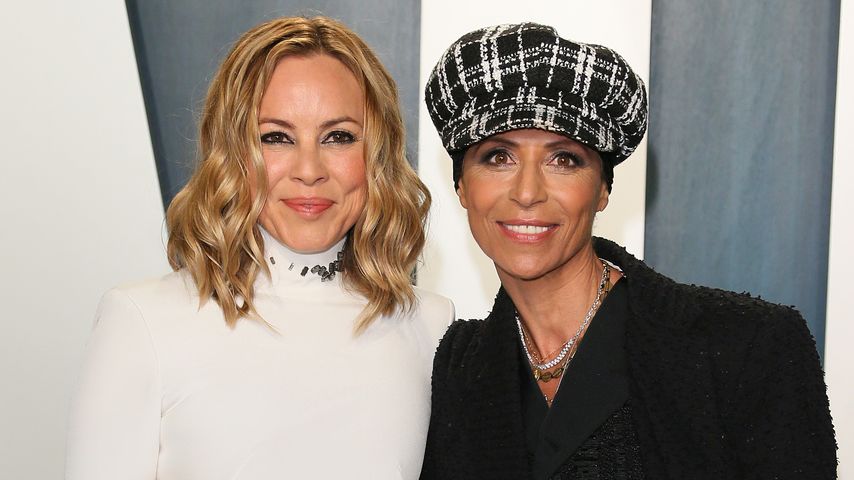 Maria Bello und Dominique Crenn im Februar 2020