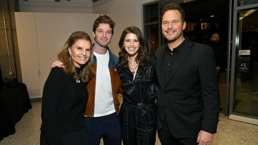 Maria Shriver, Patrick Schwarzenegger, Katherine Schwarzenegger und Chris Pratt