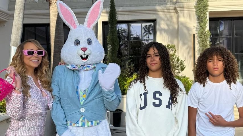 Mariah Carey mit ihren Zwillingen Monroe und Moroccan
