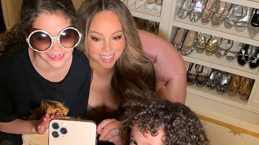 Mariah Carey mit ihren Zwillingen Monroe und Moroccan