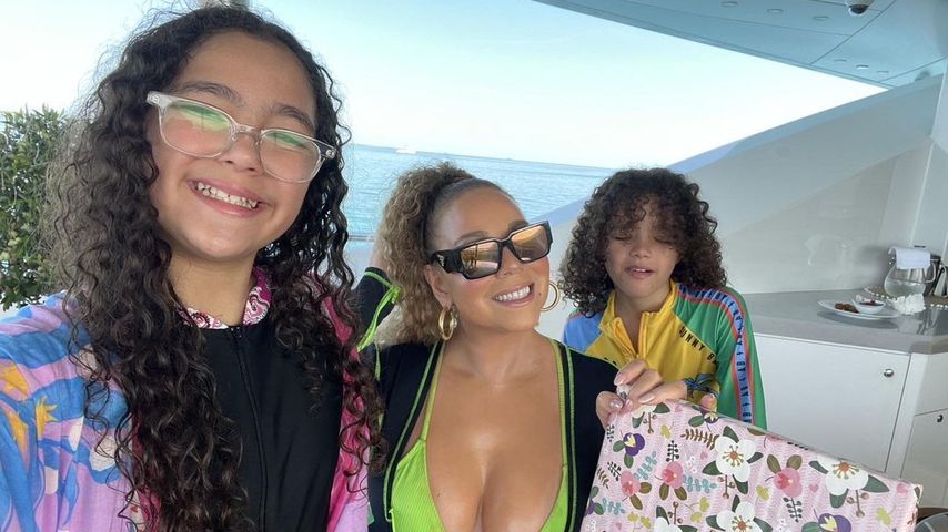 Mariah Carey mit ihren Zwillingen Monroe und Moroccan