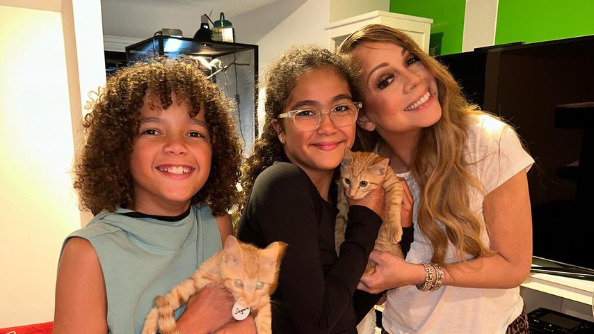 Mariah Carey mit ihren Zwillingen Monroe und Moroccan, September 2023