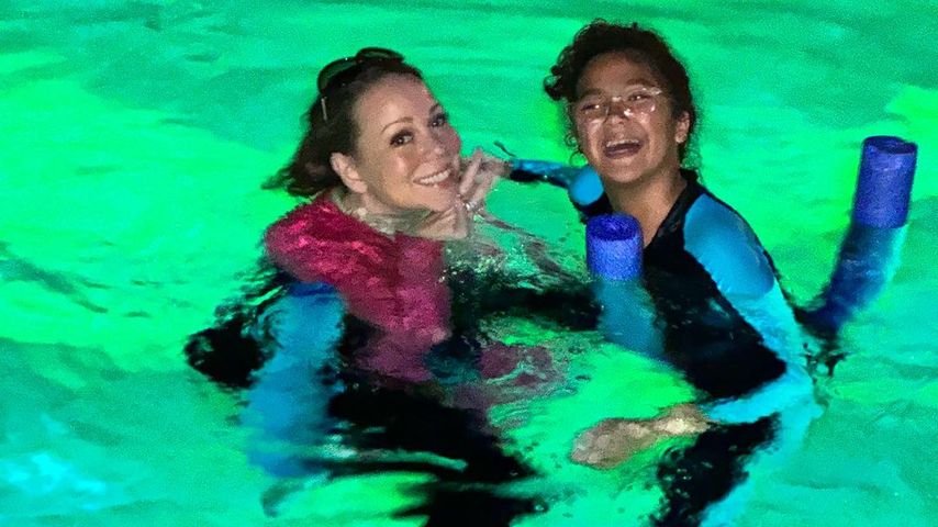 Mariah Carey mit ihrer Tochter Monroe im September 2023