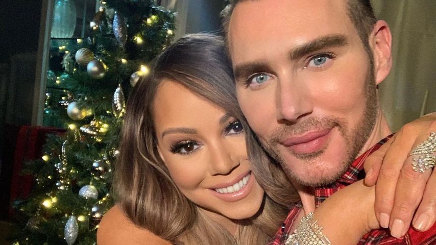 Mariah Carey und Make-up-Artist Kristofer Buckle